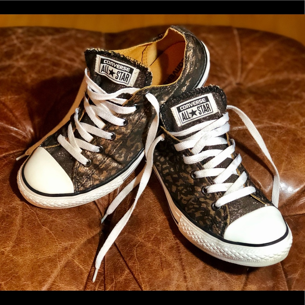 Leopard Print Converse - image 1